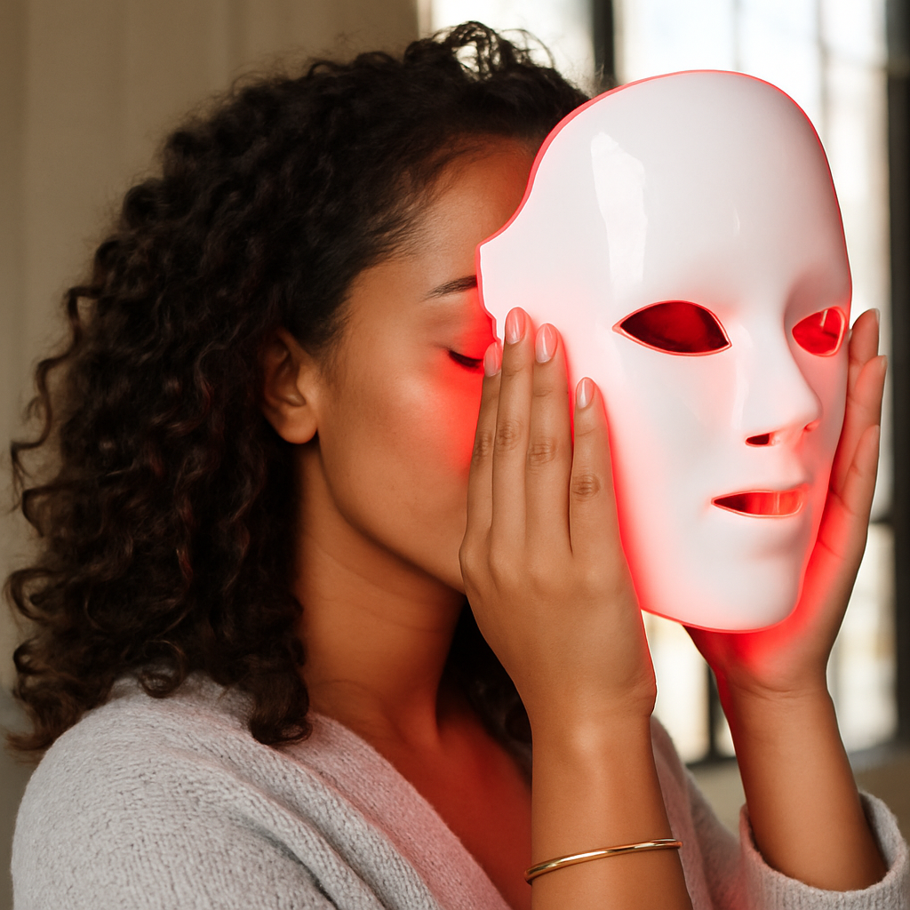 Masque Lumineux 3 LED – Soin Anti-Âge & Teint Radieux à Domicile